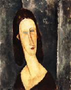 Amedeo Modigliani Blue Eyes ( Portrait of Madame Jeanne Hebuterne ) china oil painting reproduction